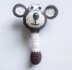 Monkey Baby Bib and Rattle