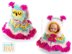 Fiesta Owl Doll Poncho with Hood