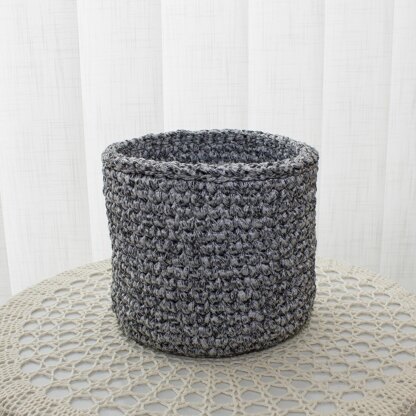 Basket ''Morning" (ribbon yarn)