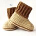 Cuffed Baby Booties Crochet Pattern