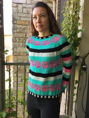 Bright Rose Sweater