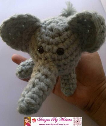 Echo The Elephant | Crochet Amigurumi Stuffed Toy Pattern