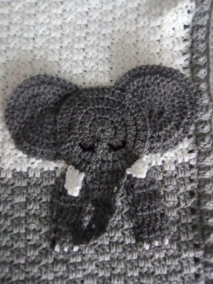 Elephant Applique Blanket