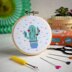 The Make Arcade Cute Cactus Mini Cross Stitch - 3in