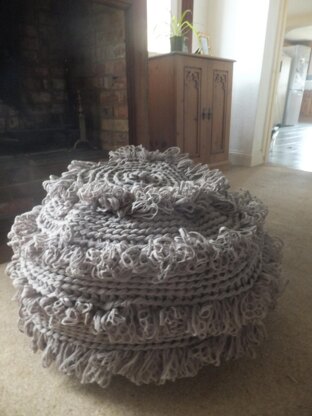 Rustic Giant Pouf Cushion