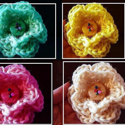 3 LAYER CROCHET FLOWER