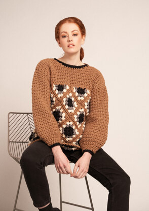 Evelyn Jumper in Rowan Big Wool - RTP003-0001-ENPFRP - Downloadable PDF