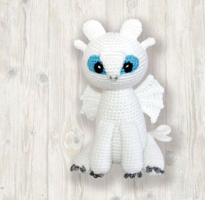 Light Fury Dragon Crochet Pattern