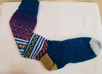 Not Your Nanna's Fair Isle Socks