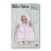 Knitting Pattern doll dress & hat UK & USA Terms #94