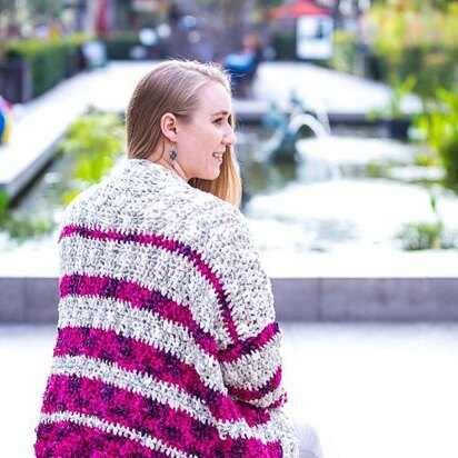 Striped Velvet Cardigan