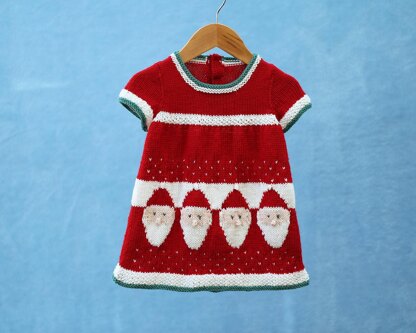 P131 Santa Dresses Knitting Pattern