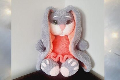 Amigurumi bunny, Crochet rabbit, Bunny with long ears