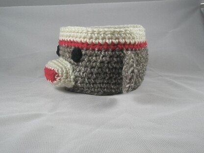 Sock  Monkey Bowl / Container