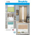 Simplicity Window Treatments 1176 - Paper Pattern, Size OS (ONE SIZE)
