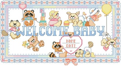 Welcome Baby Animals Birth Record - PDF