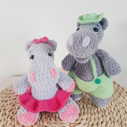 Crochet hippo pattern