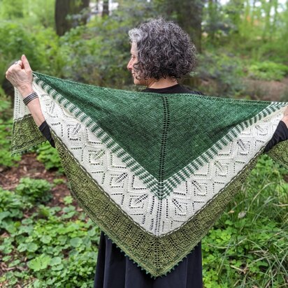 Forest Walk Shawl - knitting pattern