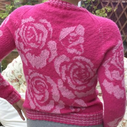 Rose garden sweater