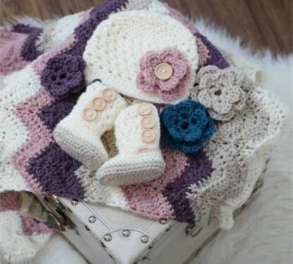 Dusty Rose Baby Set