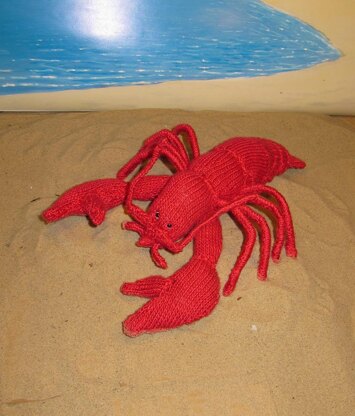 Lottie Lobster  Crustacean Toy knitting pattern