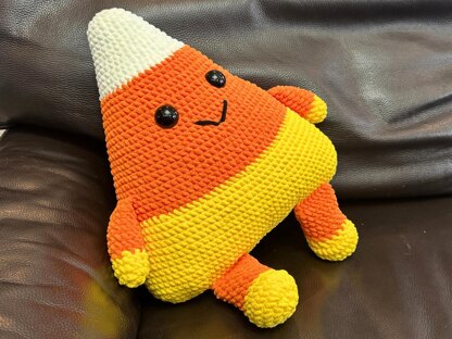 Candy Corn Pillow Crochet