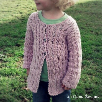 Mock Cable-Knit Cardigan