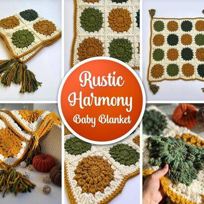 Rustic Harmony Baby Blanket