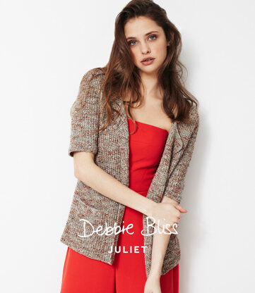 "Longline Jacket" - Jacket Knitting Pattern For Women in Debbie Bliss Juliet - DB023