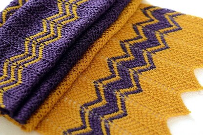 Purple Gold Scarf