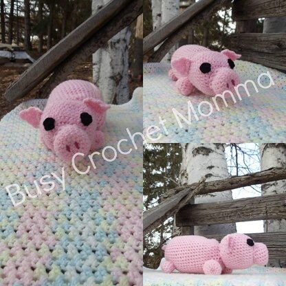 Bubbles The Pig Crochet Toy