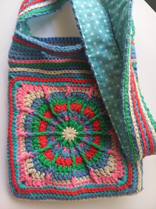 Carnival Granny Square Bag