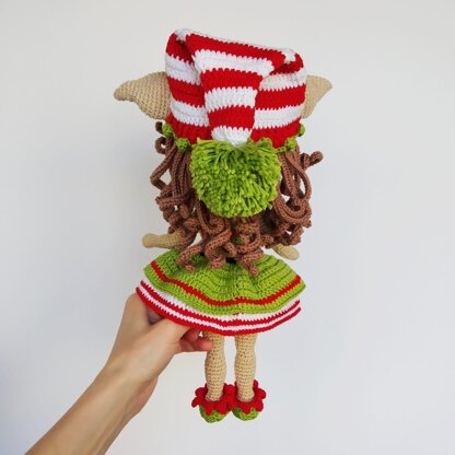 Crochet doll pattern amigurumi Astrid, Amigurumi doll base, Christmas Elf doll pattern (English, Deutsch, Français)