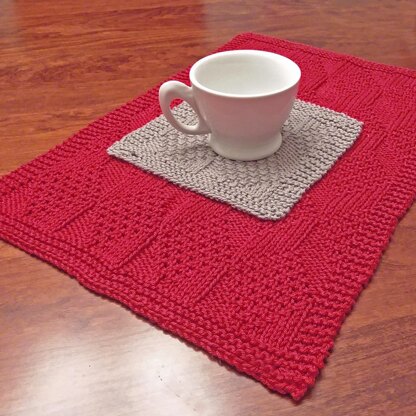 Textured Escher Towel and Cloth Set