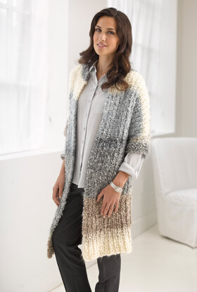 Casual Comfort Jacket in Lion Brand Homespun Thick & Quick - L30130