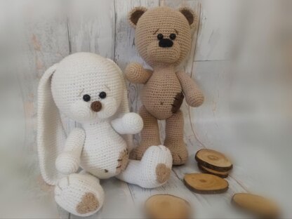 Teddy bear and Bunny