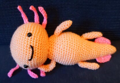 Amigurumi Häkelanleitung Axolotl Leni