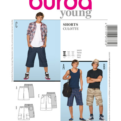 Burda Style, Shorts B7381 - Paper Pattern, Size 34-46