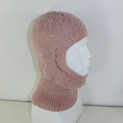 4 Ply Unisex Moss Stitch Balaclava Circular