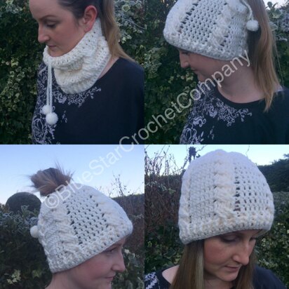 2 in 1 snood and hat