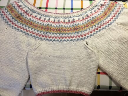 Fairground Fairisle cardigan #3