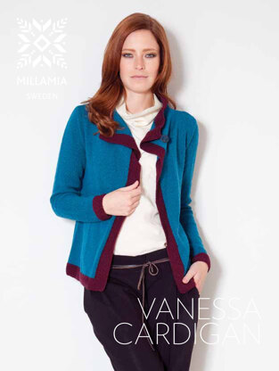 Vanessa Cardigan in MillaMia Merino Wool - Downloadable PDF