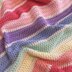 Soft Rainbow Stripes Baby Blanket