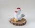 Helen, the crocheted plush hen
