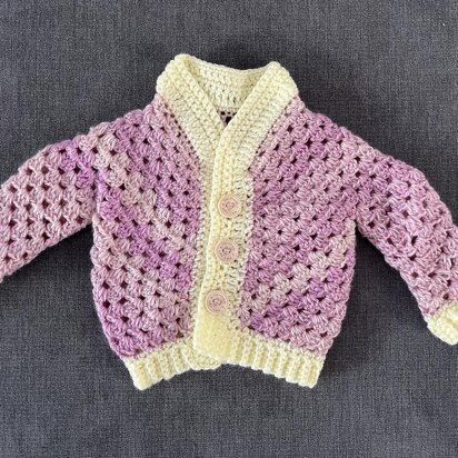 Granny Stitch Baby Cardigan