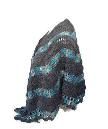 Open Poncho Shawl