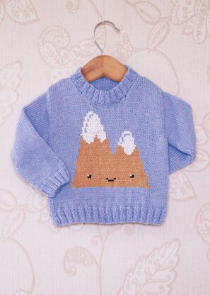Intarsia - Mountain Chart - Childrens Sweater