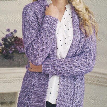 Lace and Rib Edge Cardigan