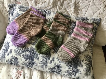 French Village Knit Socks