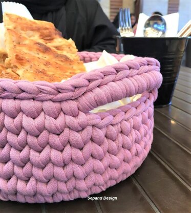 Recycled (t-shirt) yarn basket-100